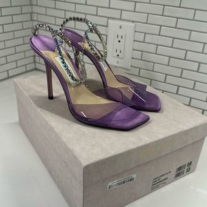 Jimmy Choo Saeda Sandal 100 Size 38.5 in Wisteria/Aurora